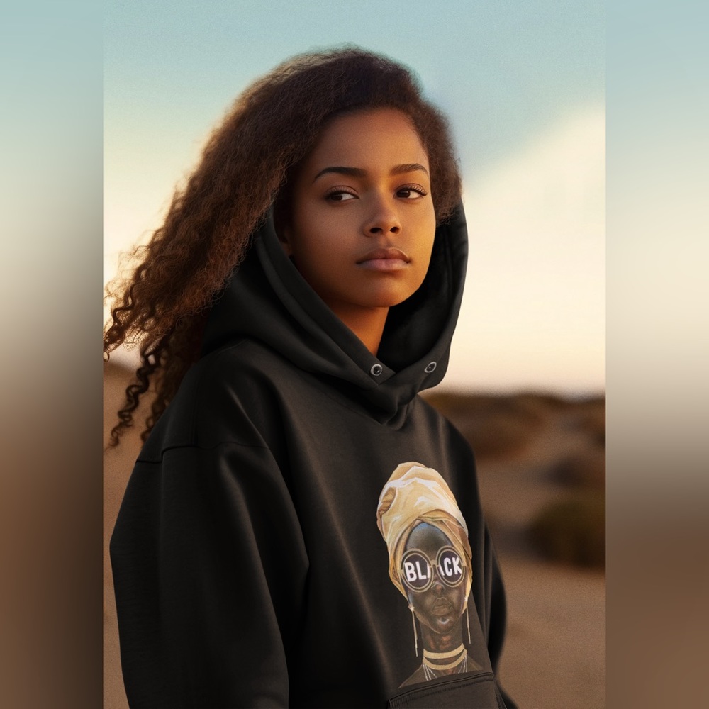 African Queen Hoodie “BLACK” | ALL DAY EVERYDAY Women’s Oversized Hoodie NWOT